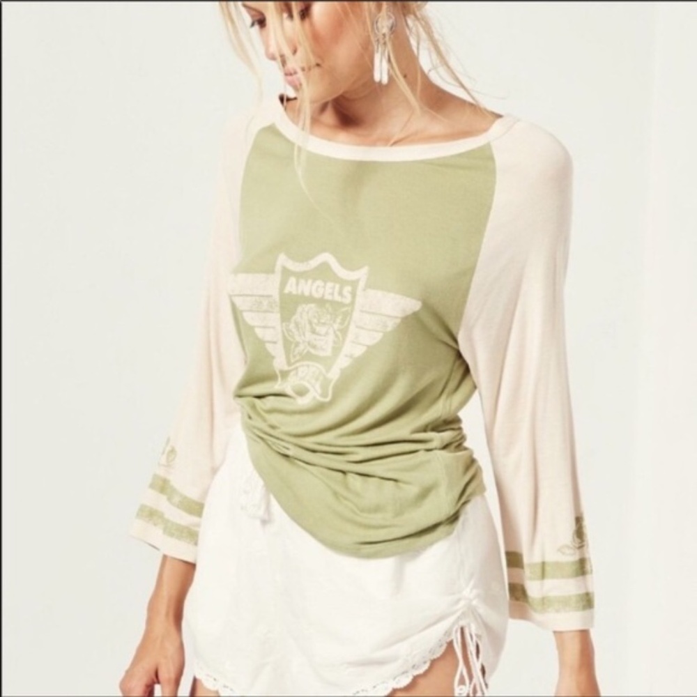 Spell & the Gypsy Spell Angels Raglan Tee size XS